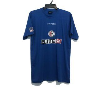 2008 Elite Soccer Academy Squadra Shirt Men’s Medium 100% Polyester Blue